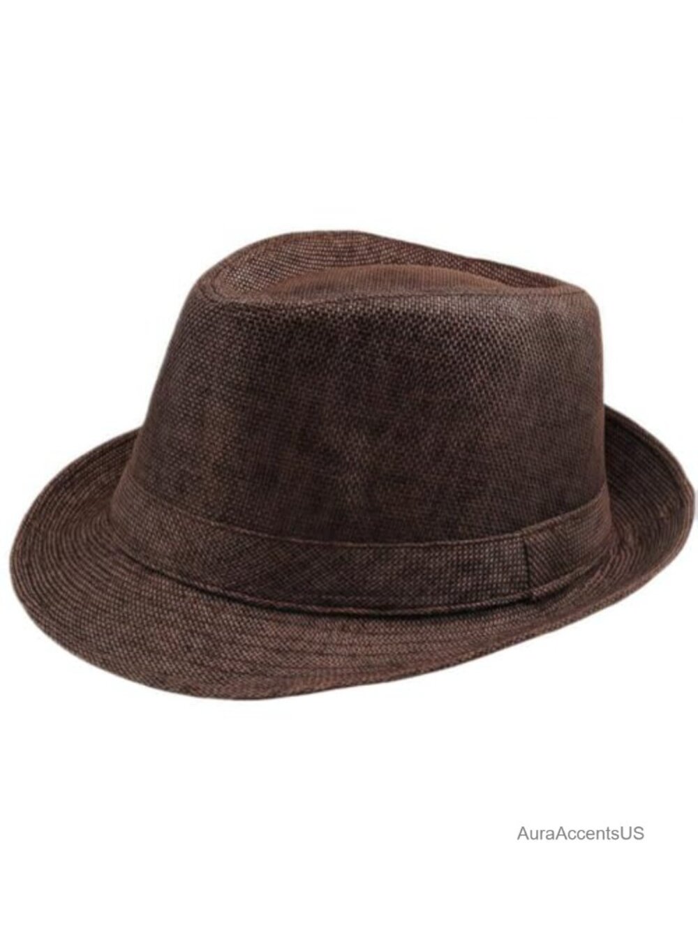 Men's Classic Fedora Hat Short Brim Panama Summer Beach Polyester